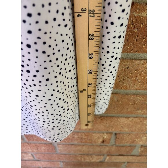 Gap Cami Strappy Polka Dot White Black Summer Dress Button Front Sleeveless - Picture 6 of 12